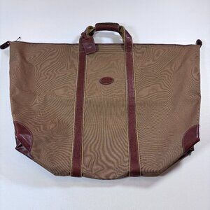 Vintage Longchamp Boxford XL Travel Bag Classic Preppy Leather Brown